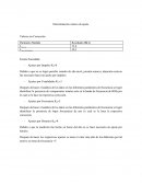 Determinación valores de ajuste Valores sin Corrección