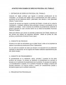 APUNTES PARA EXAMEN DE DERECHO PROCESAL DEL TRABAJO