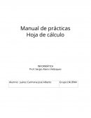 Manual de prácticas Hoja de cálculo