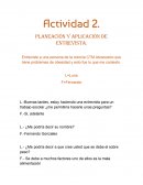 Actividad 2. Planeación y aplicación de entrevista de la alimentación
