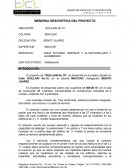 Memoria descriptiva tipo. AGUA POTABLE, DRENAJE Y ALCANTARILLADO Y ALUMBRADO