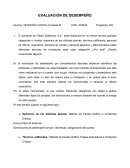 EVALUACIÓN DE DESEMPEÑO El personal de Fibras Sintéticas, S.A.