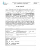 Formato acta liquidación de contrato