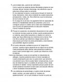 LECCIONES DEL JUEGO DE CERVEZA