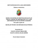 MODELO DE SISTEMA DE IDENTIFICACIÓN DACTILAR PARA EL CONTROL DE ASISTENCIA