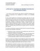 ¿Por que el coaching no siempre funciona en las organizaciones?