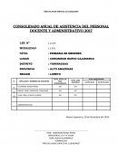 CONSOLIDADO ANUAL DE ASISTENCIA DEL PERSONAL DOCENTE Y ADMINISTRATIVO 2017