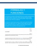 FÓRMULAS Y FUNCIONES Microsoft Excel