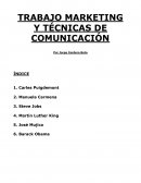 TRABAJO MARKETING Y TÉCNICAS DE COMUNICACIÓN