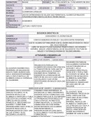 PLANIFICACION DIDÁCTICA POR SECUENCIA MODELO EDUCATIVO 2017