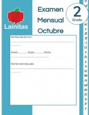 Examen mensual octubre segundo