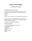 Nuevas tecnologías Los niños y la tecnología