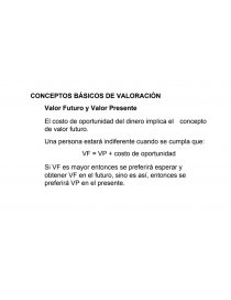 CONCEPTOS BÁSICOS DE VALORACIÓN. Página 1