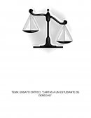 ENSAYO CRÍTICO, “CARTAS A UN ESTUDIANTE DE DERECHO”