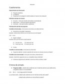 Cuestionarios, investigación de mercados