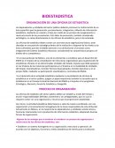BIOESTADISTICA.ORGANIZACIÓN DE UNA OFICINA DE ESTADISTICA