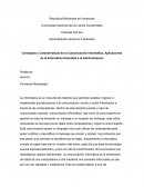 Conceptos y Características de la Comunicación Informática, Aplicaciones de la Informática Orientada a la Administración