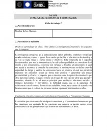 ALLER INTELIGENCIA EMOCIONAL Y APRENDIZAJE. Página 1
