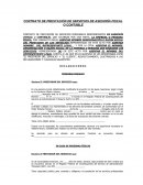 CONTRATO DE PRESTACIÓN DE SERVICIOS DE ASESORÍA FISCAL O CONTABLE