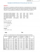 Ejemplos de distribución de frecuencia por intervalos