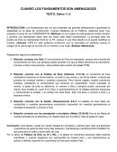 CUANDO LOS FUNDAMENTOS SON AMENAZADOS