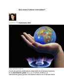Qué causa el efecto invernadero?