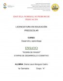 Desarrollo y aprendizaje ENSAYO “TEORÍA DE PIAGET”