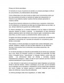 Ensayo de informe psicológico