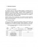 Naturaleza de proyecto. Detección de necesidades