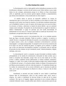 Ensayo Discriminacion Social