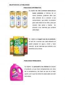 Objetivos de la publicidad. Página 1