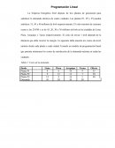 Programación Lineal. La Empresa Energética Enel