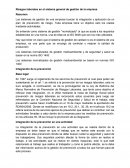 Riesgos laborales en el sistema general de gestión de la empresa