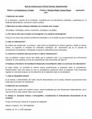 Guía de estudio para el Primer Examen Departamental. La Arquitectura y Ciudad