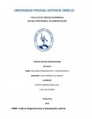 Cultura Organizacional y Desempeño Laboral