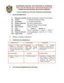 PLAN DE SESIÓN DEL PROCESO APRENDIZAJE-ENSEÑANZA. La mezcla y la disolución