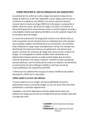 COMO PREVENIR EL USO DE DROGAS EN LOS ADOLECENTE
