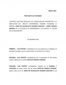 Convenio de sociedades conyugales