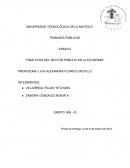 Objetivos del sector público en la economía