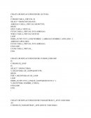 Procedimientos Oracle