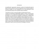 La planificación, organización, dirección y control en la producción