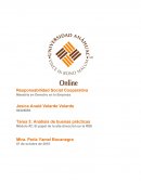 Análisis de buenas prácticas Módulo #2: El papel de la alta dirección en la RSE