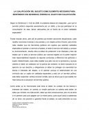 La cualificacion del sujeto como elemento necesario para responder con severidad, diverso al sujeto sin cualificacion