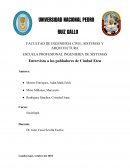 Entrevista a los pobladores de Ciudad Eten