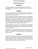 Ensayo Rousseau y la educación