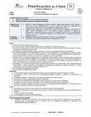 Planificacion de Clase Matematica