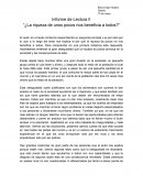Informe teologia“¿La riqueza de unos pocos nos beneficia a todos?”