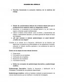 Describa brevemente la evolución histórica de la medicina del trabajo