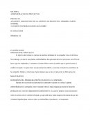 ANALISIS Y DIAGNOSTICO DE LA GESTION DE PROYECTOS