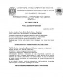 Historia clínica interrogatorio. Paciente con fiebre